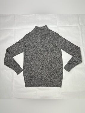 GAP‎ Men's Charcoal Gray Zip Mock Neck Sweater